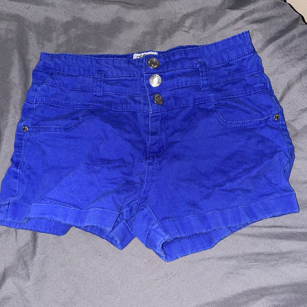 Celebrity Pink High Waist Royal Blue Shorts